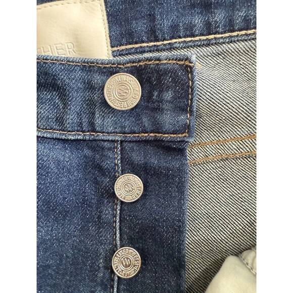 MOTHER Superior The Scrapper Cuff Ankle Fray Lets Wine About It Size 25 - Picture 6 of 11